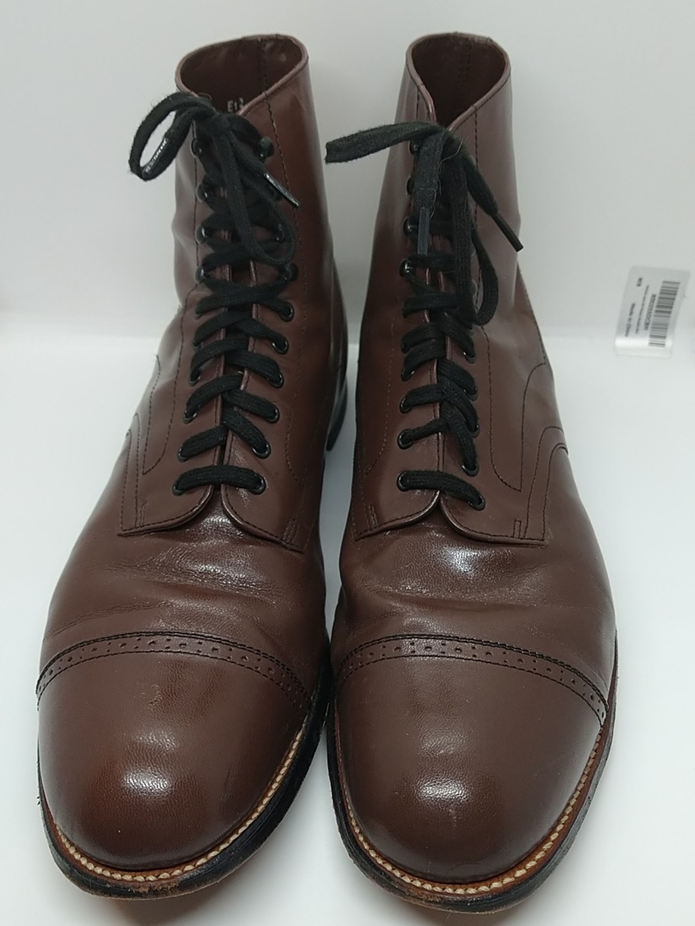 Stacy Adams Brown Leather Lace-Up Chukka Boots